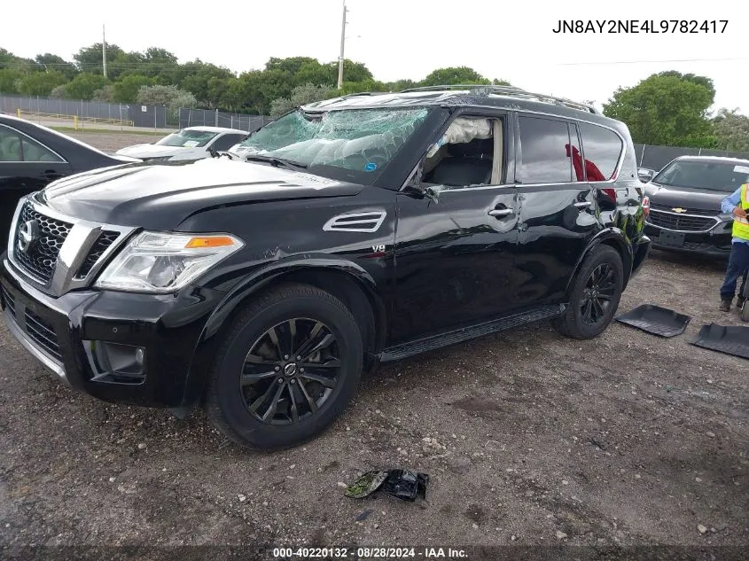 JN8AY2NE4L9782417 2020 Nissan Armada Platinum 4Wd