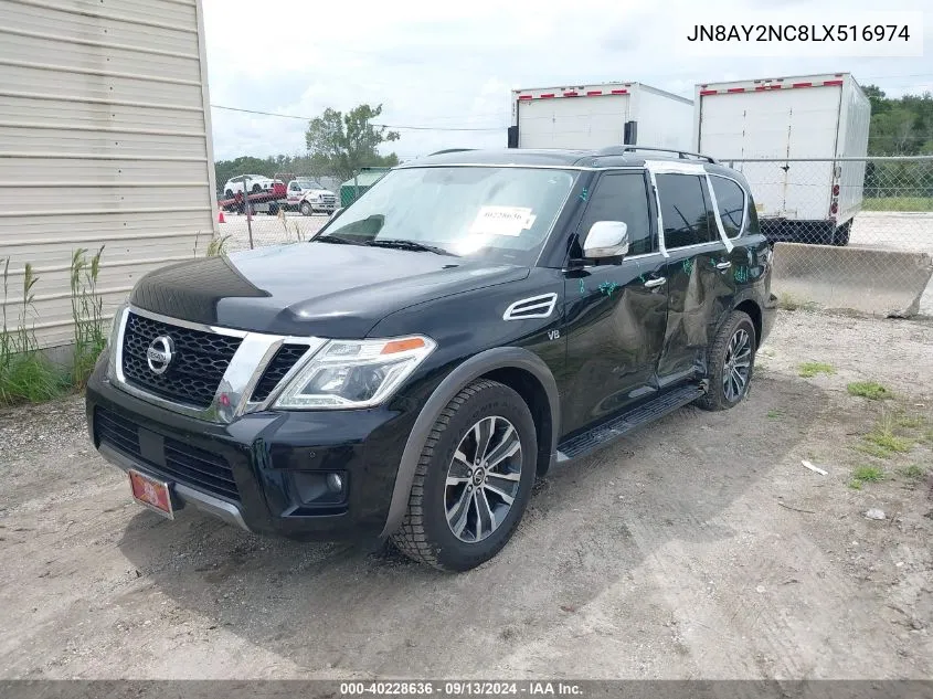 JN8AY2NC8LX516974 2020 Nissan Armada Sl 4Wd