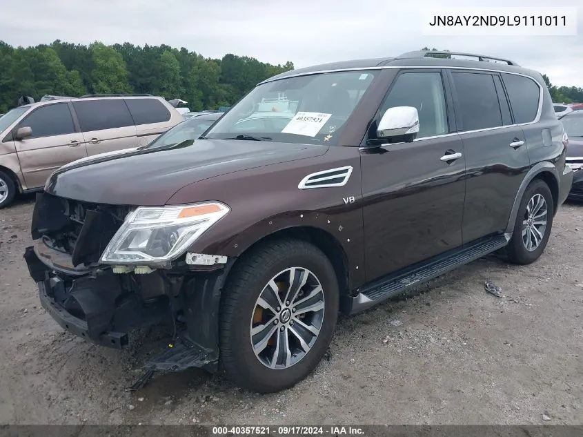 JN8AY2ND9L9111011 2020 Nissan Armada Sl 2Wd