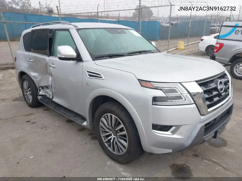 JN8AY2AC3N9162732 2022 Nissan Armada Sv 2Wd