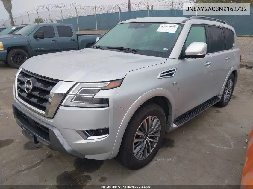 JN8AY2AC3N9162732 2022 Nissan Armada Sv 2Wd
