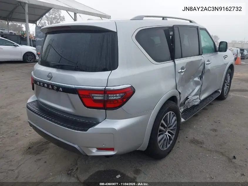 JN8AY2AC3N9162732 2022 Nissan Armada Sv 2Wd