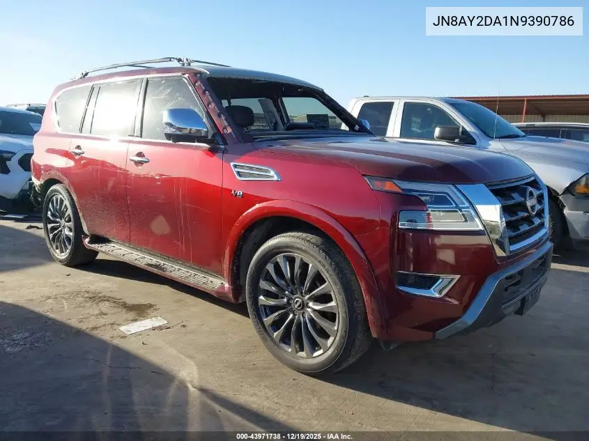 JN8AY2DA1N9390786 2022 Nissan Armada Platinum 2Wd