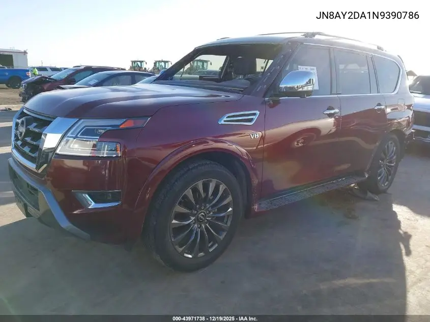 JN8AY2DA1N9390786 2022 Nissan Armada Platinum 2Wd