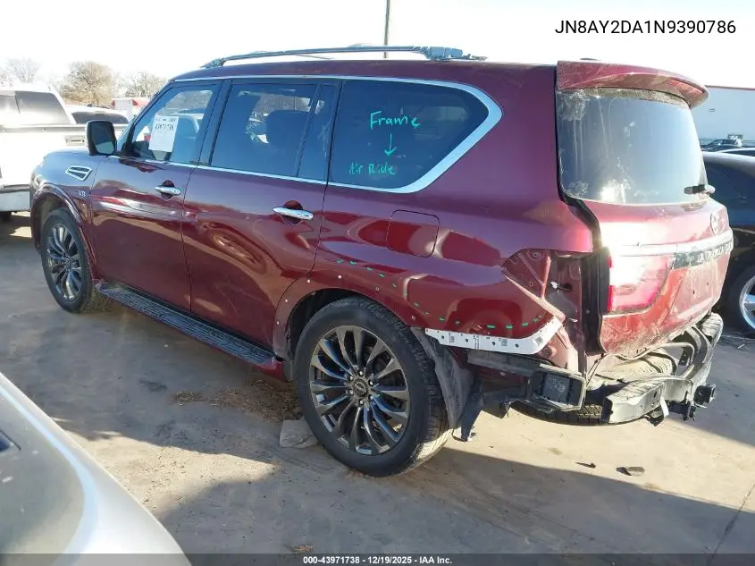 JN8AY2DA1N9390786 2022 Nissan Armada Platinum 2Wd