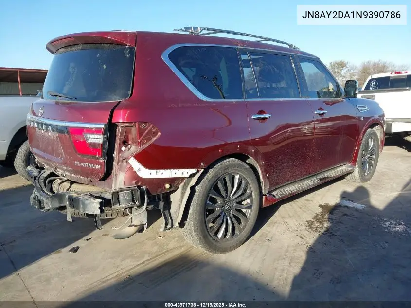 JN8AY2DA1N9390786 2022 Nissan Armada Platinum 2Wd