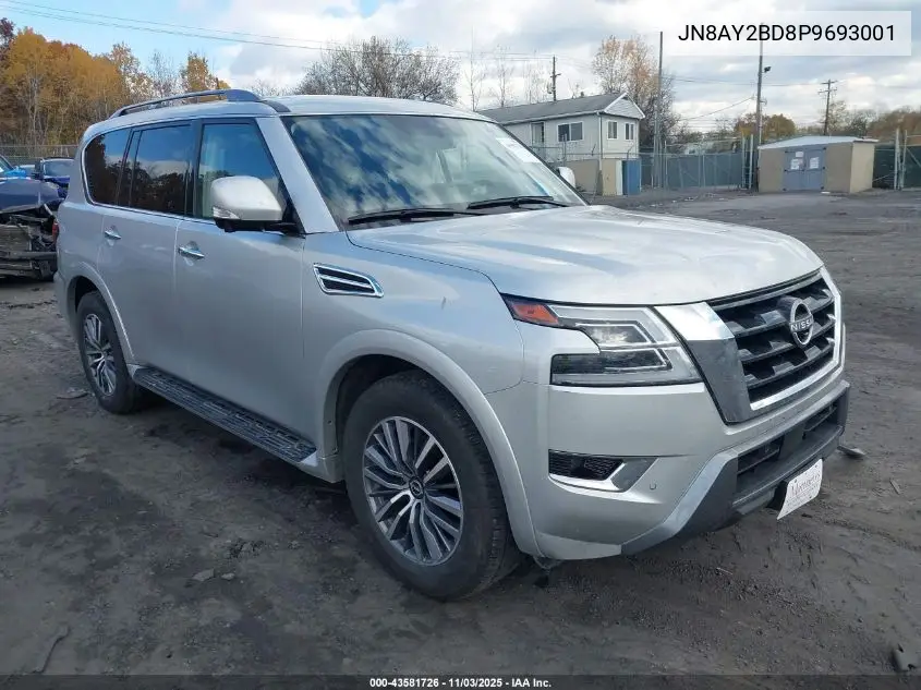 JN8AY2BD8P9693001 2023 Nissan Armada Sl 4Wd