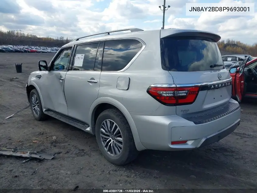 JN8AY2BD8P9693001 2023 Nissan Armada Sl 4Wd