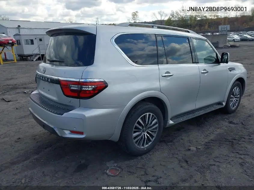 JN8AY2BD8P9693001 2023 Nissan Armada Sl 4Wd
