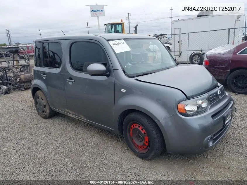 JN8AZ2KR2CT252017 2012 Nissan Cube 1.8 S