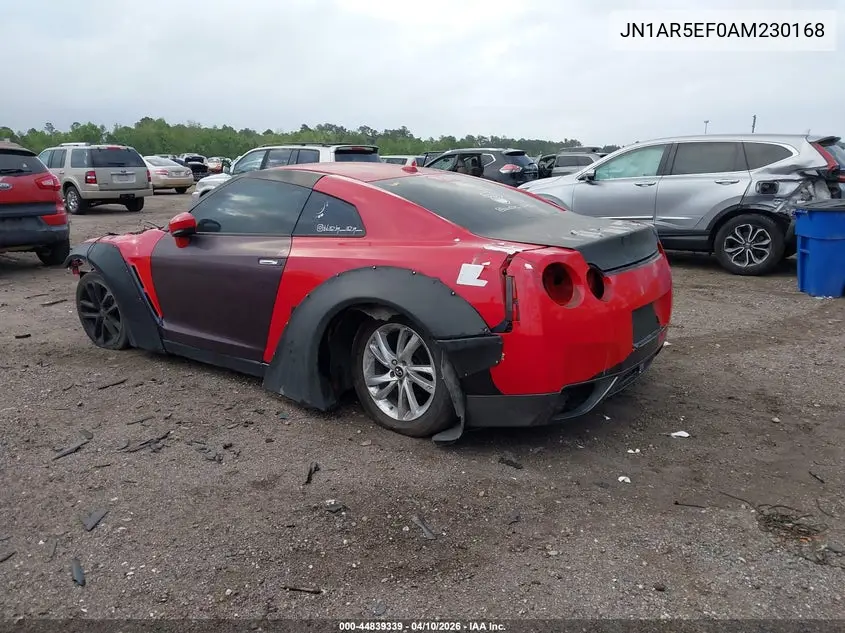 2010 Nissan Gt-R Premium VIN: JN1AR5EF0AM230168 Lot: 44839339