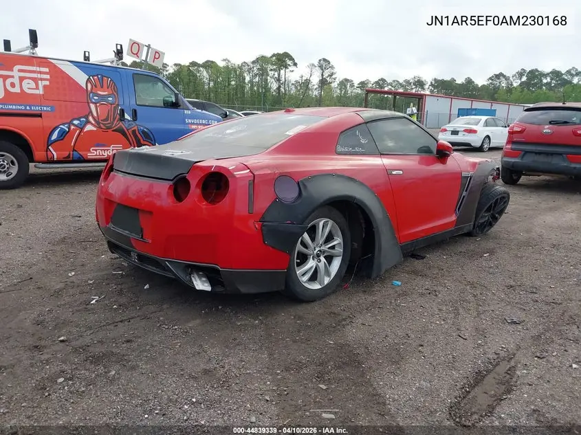 2010 Nissan Gt-R Premium VIN: JN1AR5EF0AM230168 Lot: 44839339