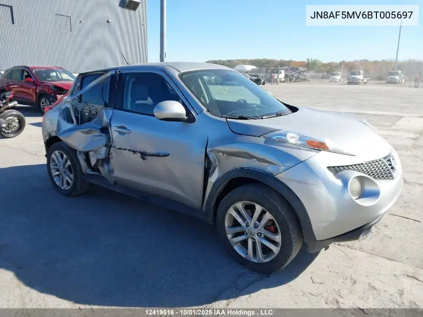 JN8AF5MV6BT005697 2011 Nissan Juke