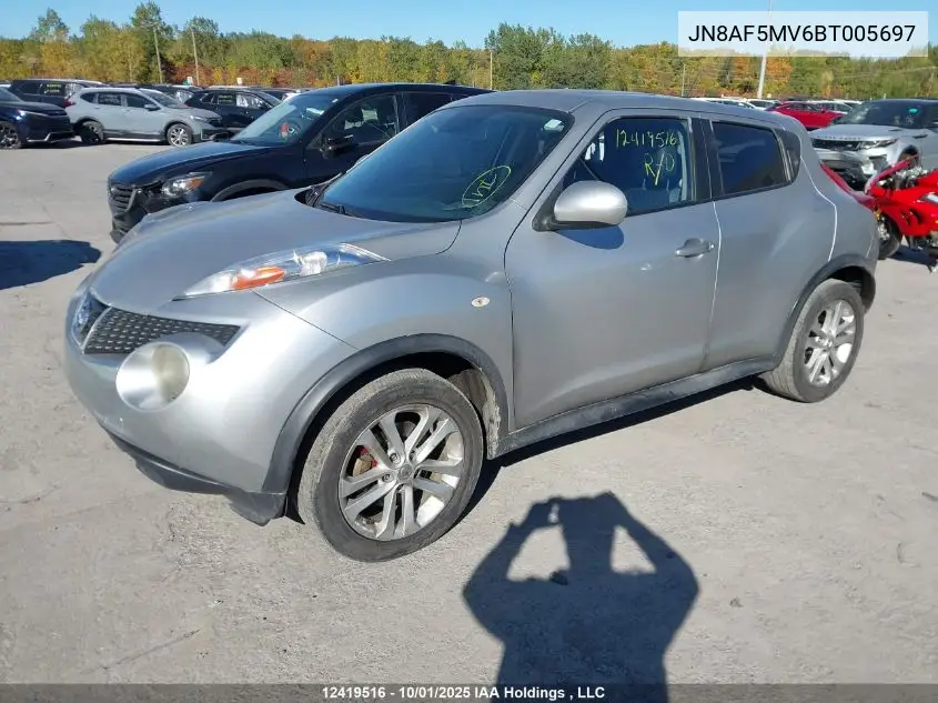 JN8AF5MV6BT005697 2011 Nissan Juke