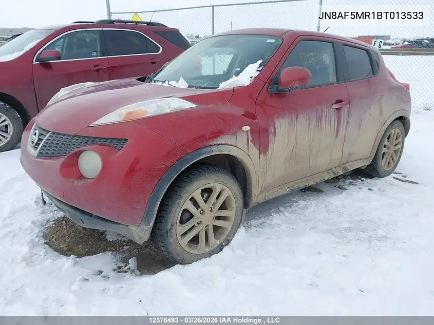 JN8AF5MR1BT013533 2011 Nissan Juke S/Sv/Sl