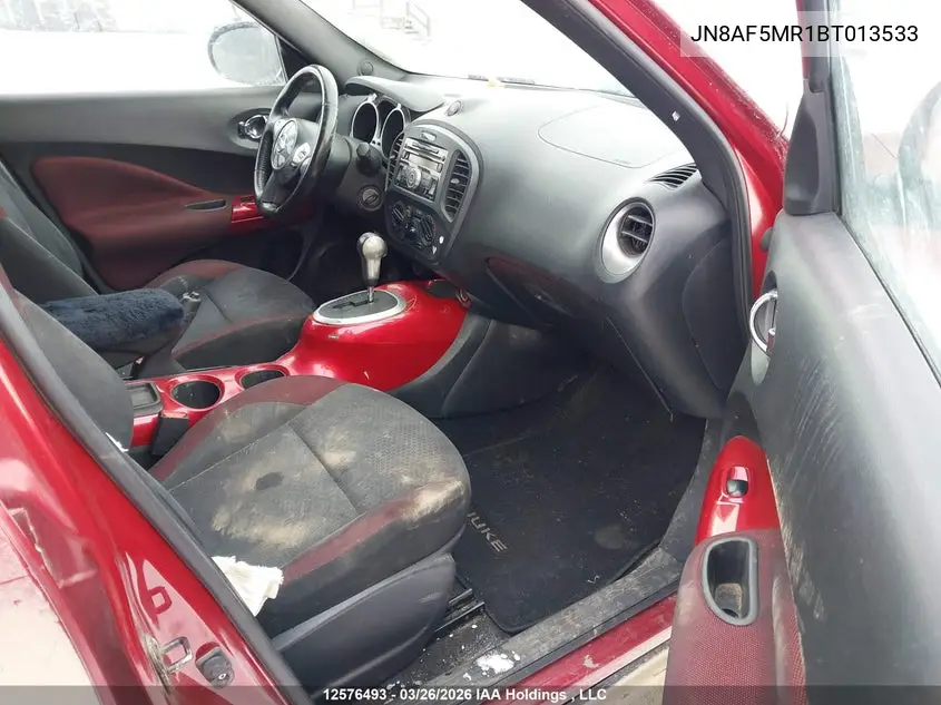 JN8AF5MR1BT013533 2011 Nissan Juke S/Sv/Sl