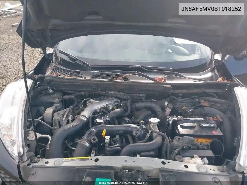 JN8AF5MV0BT018252 2011 Nissan Juke Sl