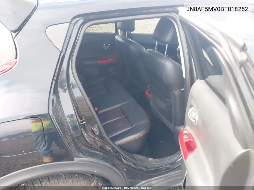 JN8AF5MV0BT018252 2011 Nissan Juke Sl