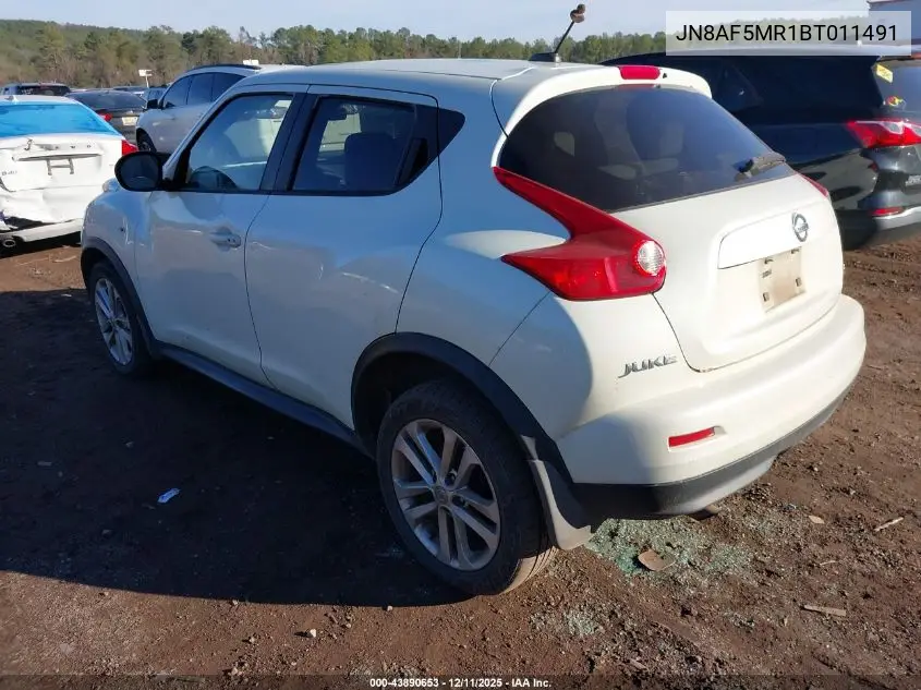 JN8AF5MR1BT011491 2011 Nissan Juke Sv