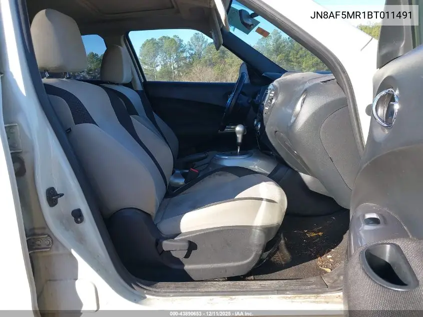 JN8AF5MR1BT011491 2011 Nissan Juke Sv