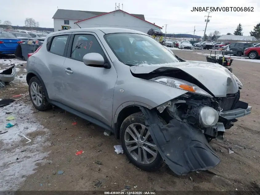JN8AF5MV0BT006862 2011 Nissan Juke S