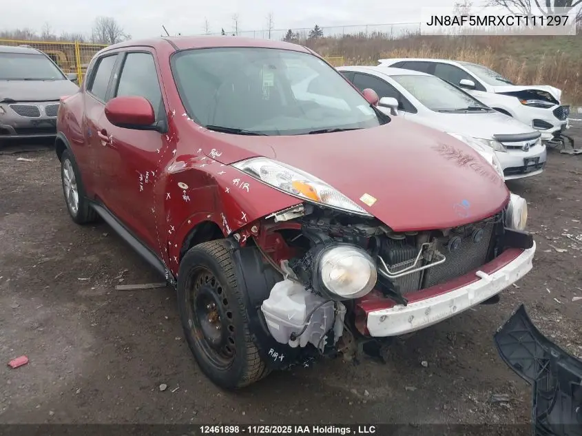 JN8AF5MRXCT111297 2012 Nissan Juke Sv