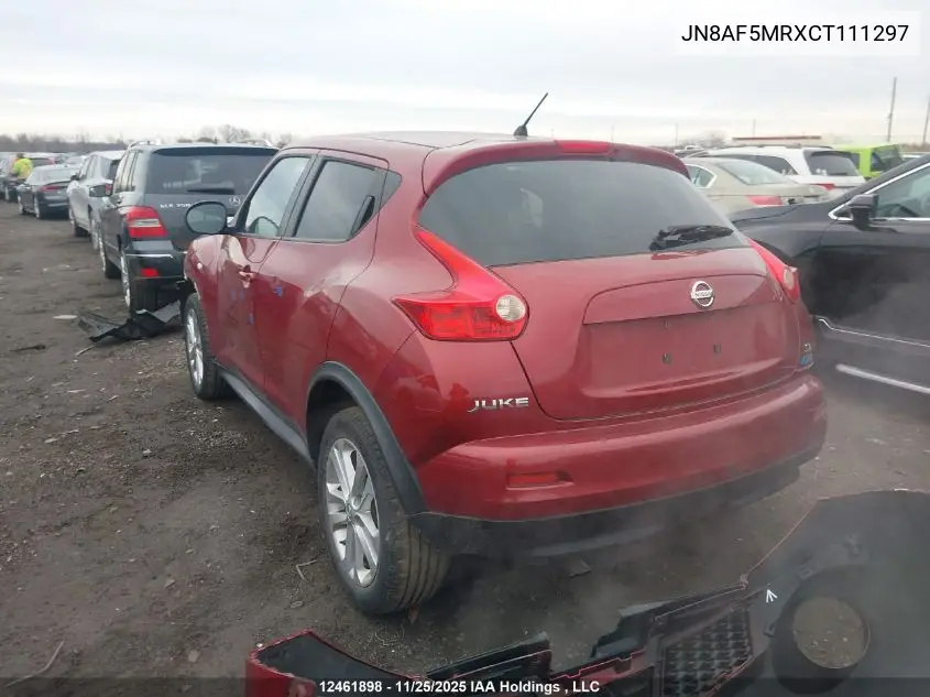 JN8AF5MRXCT111297 2012 Nissan Juke Sv