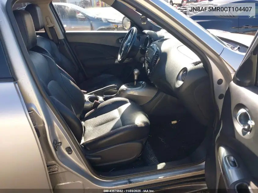JN8AF5MR0CT104407 2012 Nissan Juke Sl