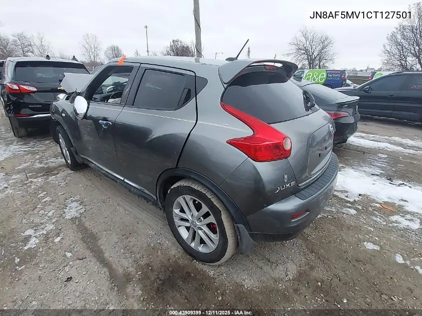 JN8AF5MV1CT127501 2012 Nissan Juke Sl