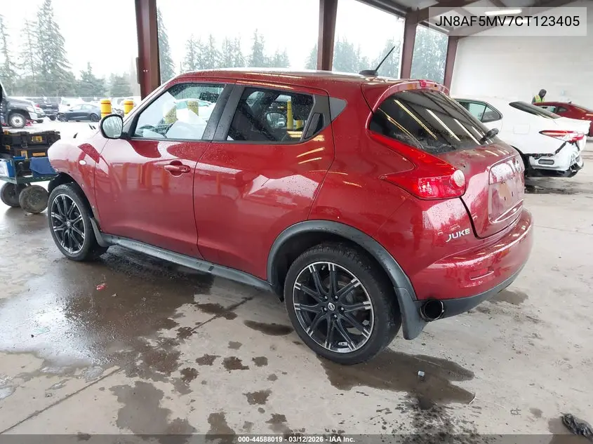 JN8AF5MV7CT123405 2012 Nissan Juke Sl