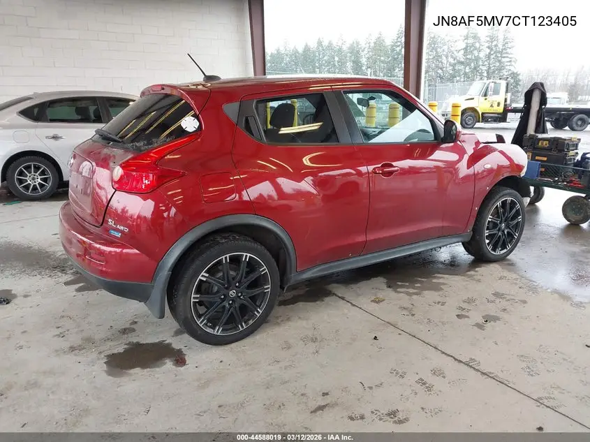 JN8AF5MV7CT123405 2012 Nissan Juke Sl