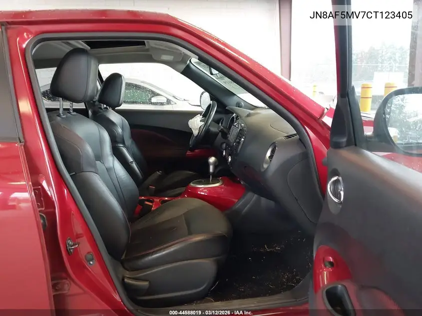 JN8AF5MV7CT123405 2012 Nissan Juke Sl
