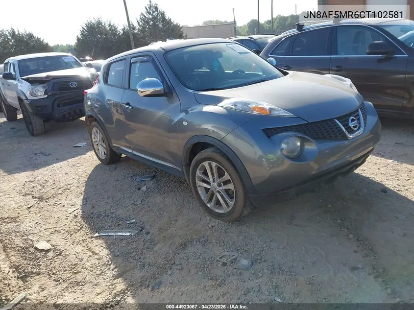 JN8AF5MR6CT102581 2012 Nissan Juke Sl