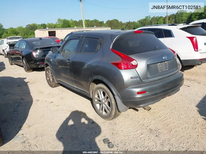 JN8AF5MR6CT102581 2012 Nissan Juke Sl