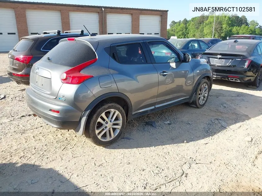 JN8AF5MR6CT102581 2012 Nissan Juke Sl