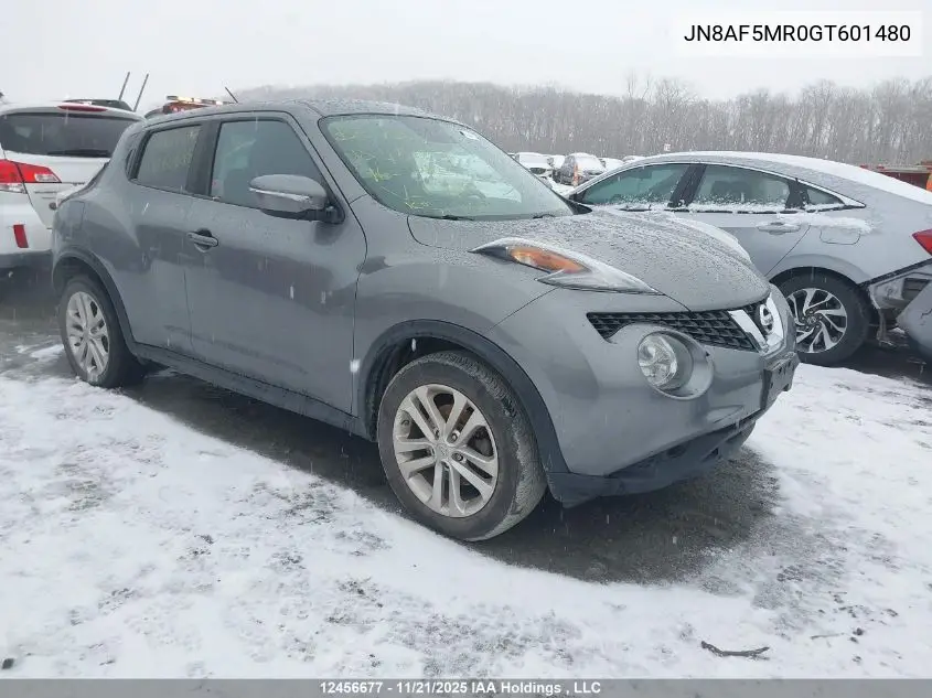 JN8AF5MR0GT601480 2016 Nissan Juke