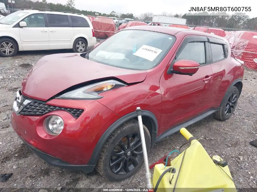 JN8AF5MR8GT600755 2016 Nissan Juke Sl