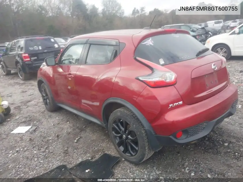 JN8AF5MR8GT600755 2016 Nissan Juke Sl