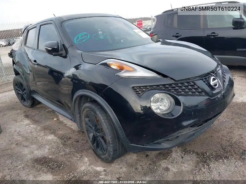 JN8AF5MR5GT610224 2016 Nissan Juke Nismo/S/Sl/Sv