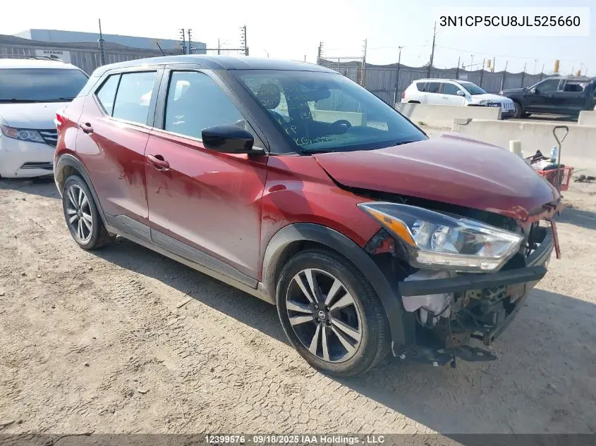 3N1CP5CU8JL525660 2018 Nissan Kicks S/Sr/Sv