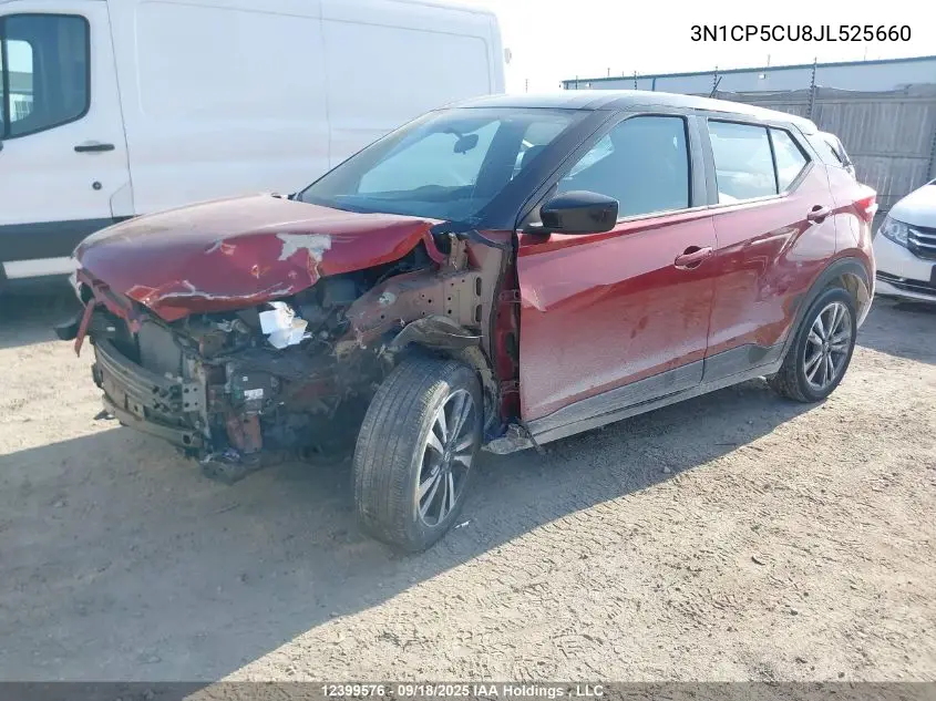 3N1CP5CU8JL525660 2018 Nissan Kicks S/Sr/Sv
