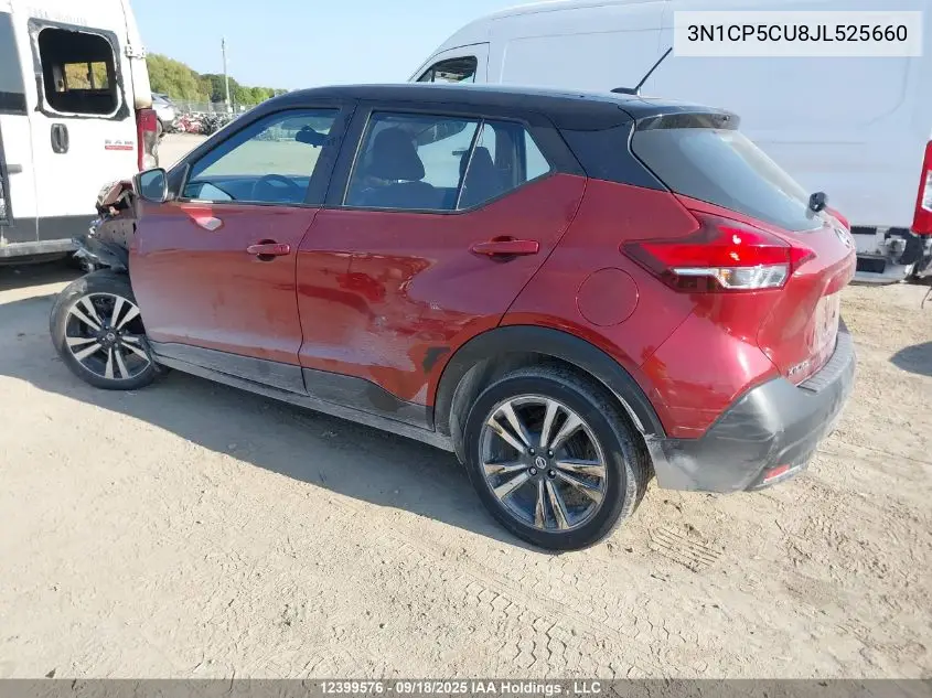 3N1CP5CU8JL525660 2018 Nissan Kicks S/Sr/Sv