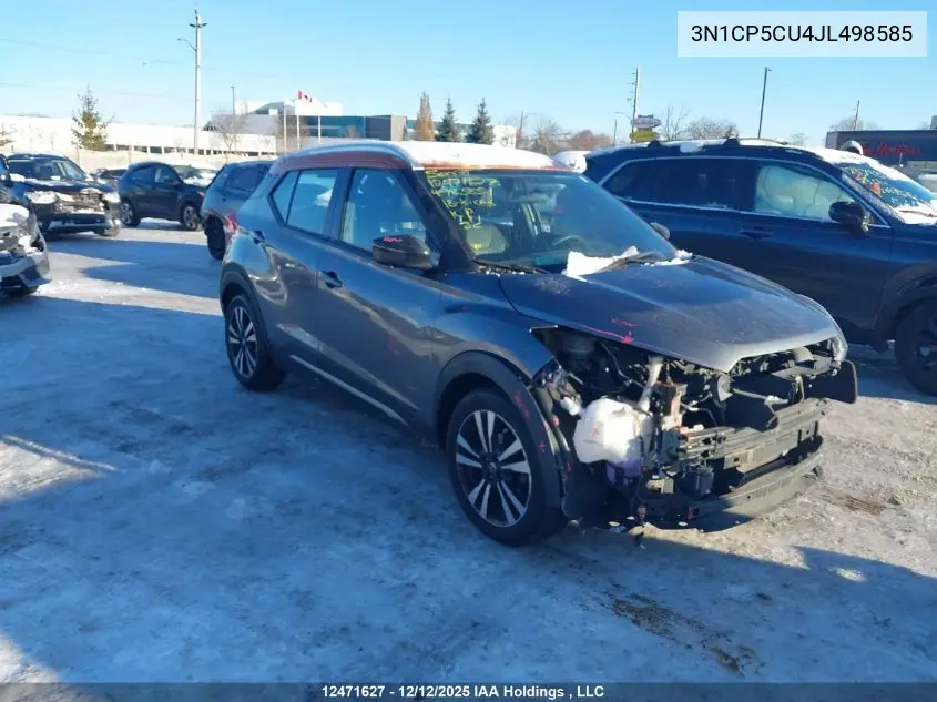 3N1CP5CU4JL498585 2018 Nissan Kicks S/Sr/Sv