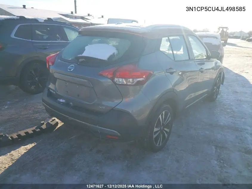 3N1CP5CU4JL498585 2018 Nissan Kicks S/Sr/Sv