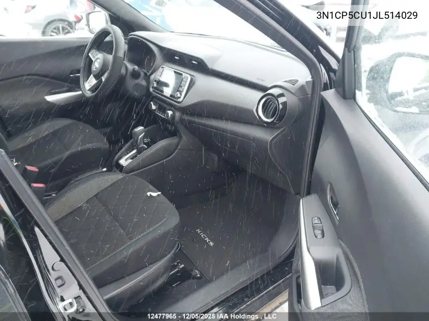 3N1CP5CU1JL514029 2018 Nissan Kicks S/Sr/Sv