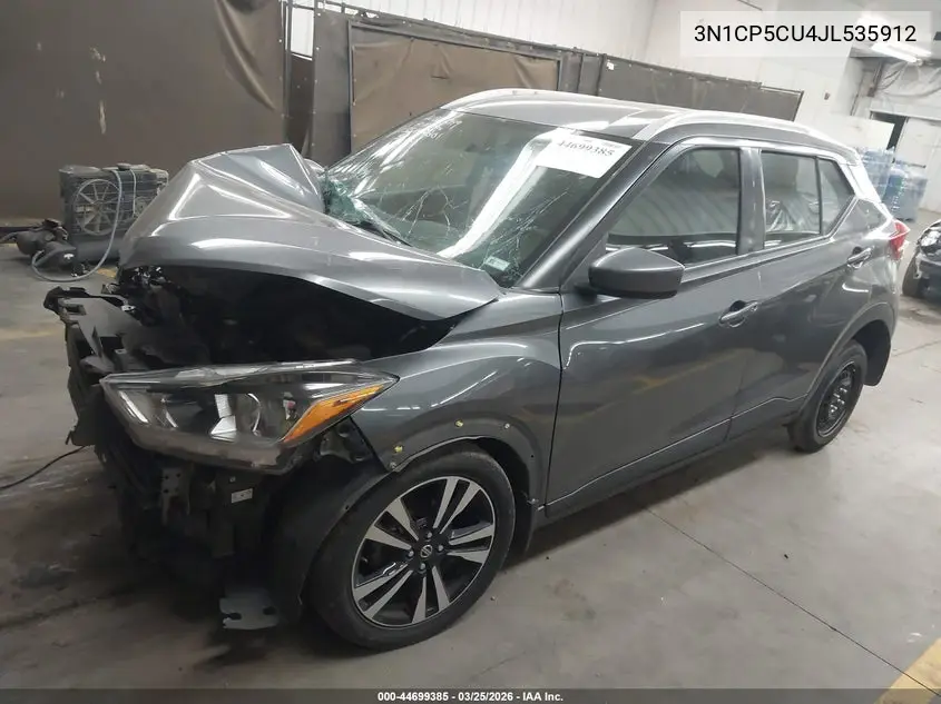 2018 Nissan Kicks Sv VIN: 3N1CP5CU4JL535912 Lot: 44699385