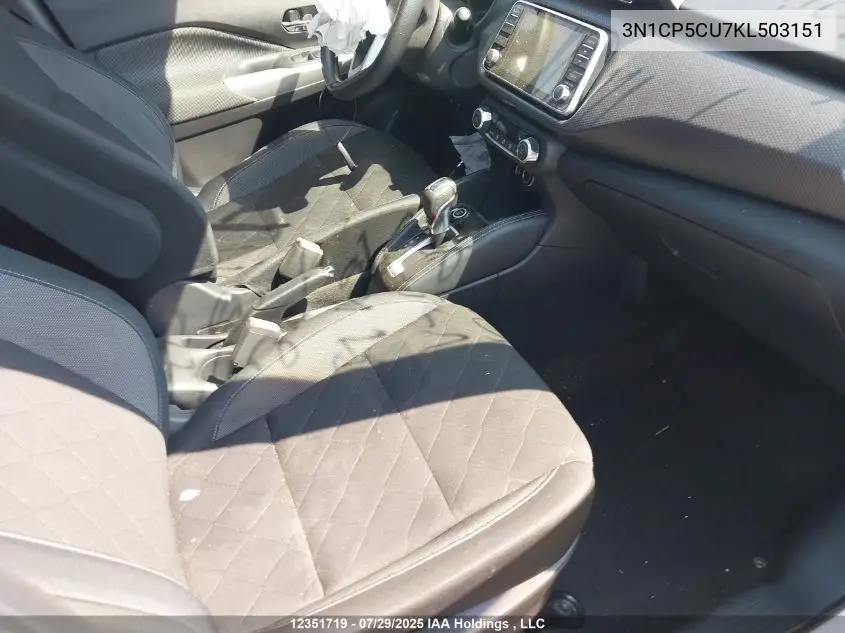 3N1CP5CU7KL503151 2019 Nissan Kicks S/Sr/Sv