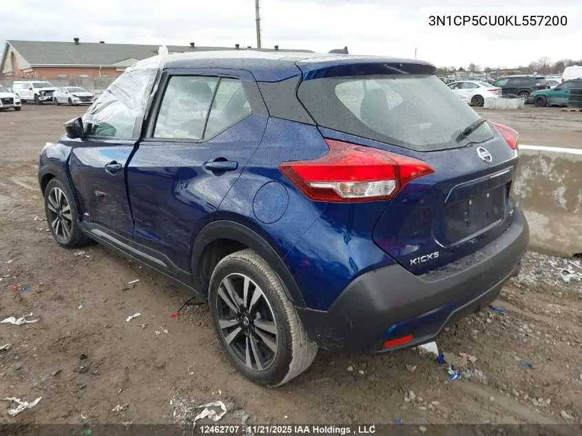 3N1CP5CU0KL557200 2019 Nissan Kicks S/Sr/Sv