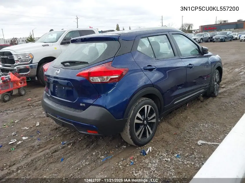 3N1CP5CU0KL557200 2019 Nissan Kicks S/Sr/Sv