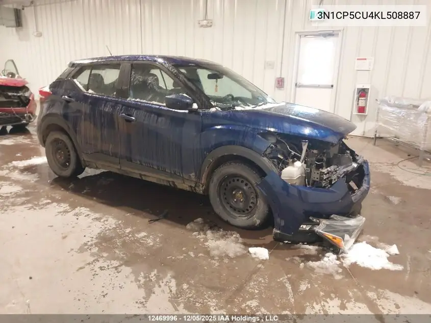 3N1CP5CU4KL508887 2019 Nissan Kicks S/Sr/Sv